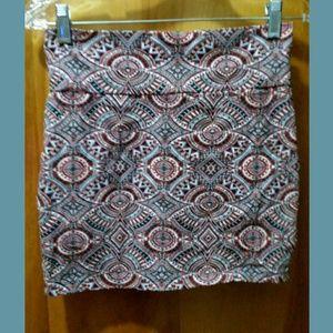 👽 PATTERN MINI SKIRT